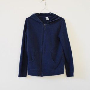 CIRCO Navy Blue Cotton Zip Up Hooded Track Jacket | Size XL